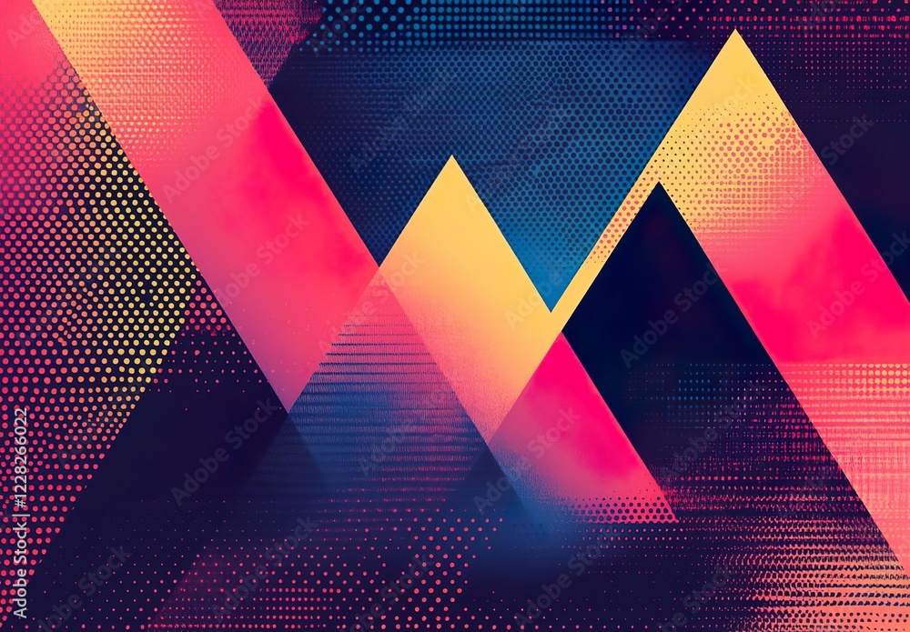 Poster triangle vector abstract geometric technology background