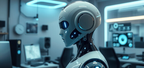 Robot in High-Tech Room