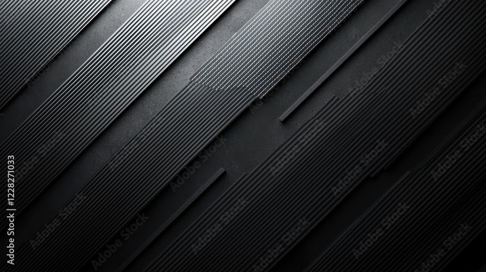 Poster abstract textured background with diagonal lines in shades of black.
