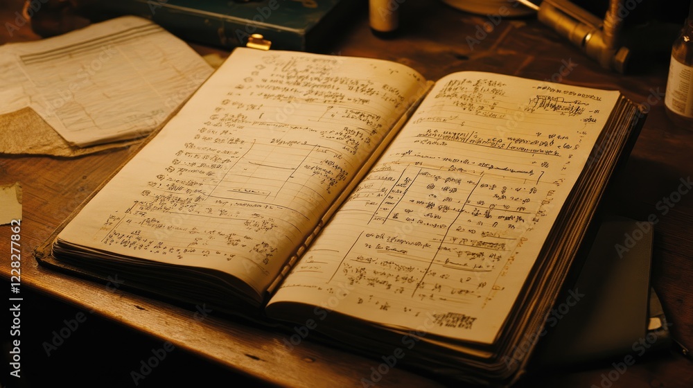 Poster a detailed view of an electronic lab notebook displaying biomedical research.