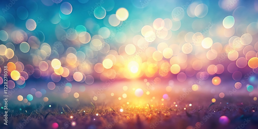 Poster modern vibrant gradient background with soft bokeh blur - abstract stock photo