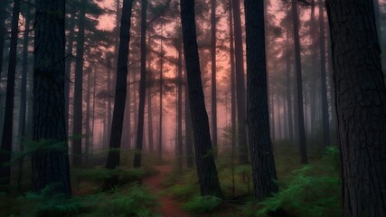 Fototapeta premium morning in the forest