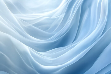 Obraz premium Flowing Blue Abstract Waves with Smooth Gradients and Elegant Curves, Modern Digital Design Featuring Cool Tones and Dynamic Fluid Motion