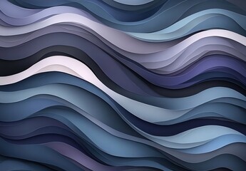 unobtrusive colorful modern curvy waves background illustration
