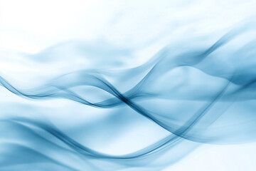 Obraz premium Flowing Blue Abstract Waves with Smooth Gradients and Elegant Curves, Modern Digital Design Featuring Cool Tones and Dynamic Fluid Motion