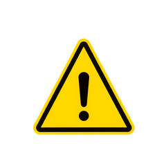 Triangle Warning Sign  isolated on white background