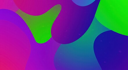 Abstract Fluid Forms: Vibrant, swirling shapes in a dynamic interplay of fuchsia, lime green, and electric blue create an abstract composition full of energy and movement.