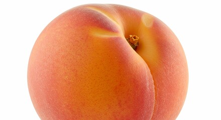 A Close-Up Shot of a Ripe Peach