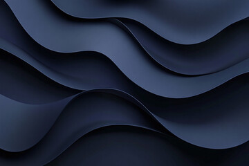 Fototapeta premium Flowing Blue Abstract Waves with Smooth Gradients and Elegant Curves, Modern Digital Design Featuring Cool Tones and Dynamic Fluid Motion