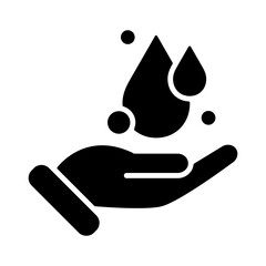 hands offering blood donation icon. blood drops icon. blood donation icon. water drop icon. 