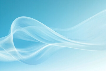 Obraz premium Flowing Blue Abstract Waves with Smooth Gradients and Elegant Curves, Modern Digital Design Featuring Cool Tones and Dynamic Fluid Motion