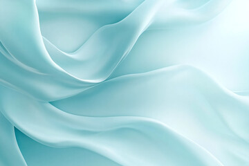Flowing Blue Abstract Waves with Smooth Gradients and Elegant Curves, Modern Digital Design Featuring Cool Tones and Dynamic Fluid Motion