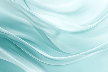 Obraz premium Flowing Blue Abstract Waves with Smooth Gradients and Elegant Curves, Modern Digital Design Featuring Cool Tones and Dynamic Fluid Motion