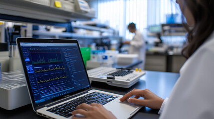 DNA Sequencing Lab with Researchers and Advanced Technology