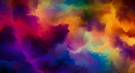 Abstract Dreamscape: A vibrant and ethereal digital painting, awash in a kaleidoscope of colors, evokes a sense of dreams, imagination, and the boundless possibilities of the human mind.