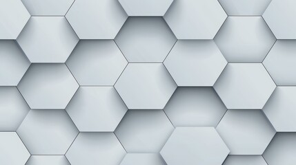 Naklejka premium Explore a sleek seamless hexagon pattern that embraces a modern vibe with its subtle grey tones, ideal for any design project.