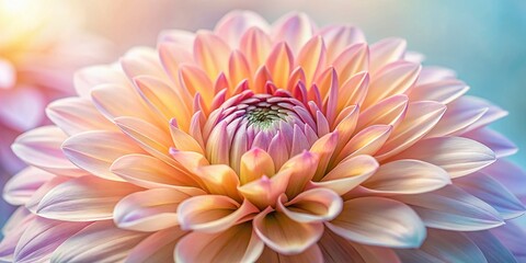 Fototapeta premium Pastel Flower Close-up: Delicate Petals & Soft Hues - Architectural Photography Style