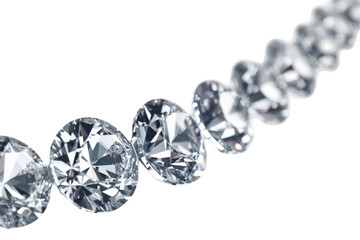 Diamonds Sparkle Beautifully on Black Background, Luxury and Elegance Theme.