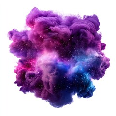 Fototapeta premium Vibrant Colorful Nebula with Stars and Cosmic Dust in a Dreamy Space Background