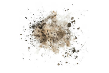 Abstract Ink Blots Spreads on Black Background, Creating Unique Pattern and Texture.