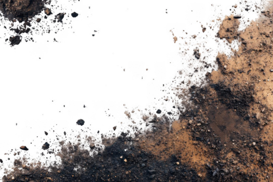 Ground Shows Burn Marks and Charred Soil with Destruction Aftermath, Fire Damage Theme.