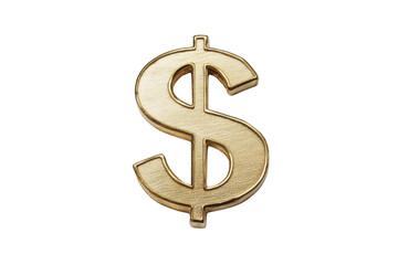 Obraz premium Gold Dollar Sign Represents Wealth and Prosperity, a Symbol of Financial Success.