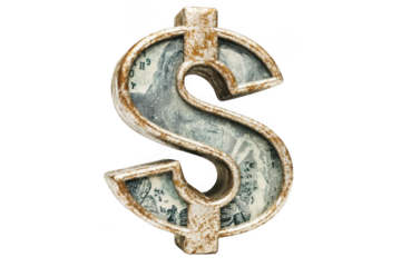 Dollar Sign Represents Wealth, Finance, Currency, Money, Investment, Economy, Business, Savings, Banking, Commerce and Financial Success.