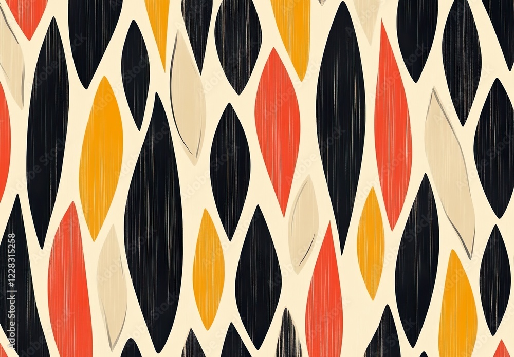 Poster vector seamless pattern. modern stylish abstract texture