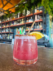 Pink Margarita Cocktail