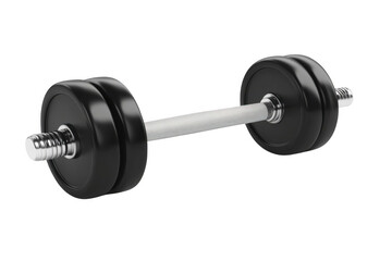 Black Dumbbell Lifts Weight for Fitness and Strength Training Equipment.