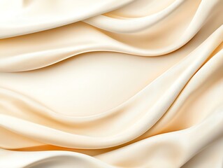 Fototapeta premium A close-up view of luxurious, silky fabric, showcasing gentle folds and smooth surfaces