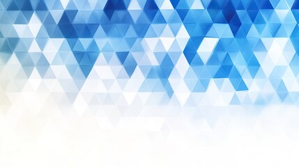 Fototapeta premium Blue and White Geometric Triangle Pattern Abstract Background for Design or Art Projects