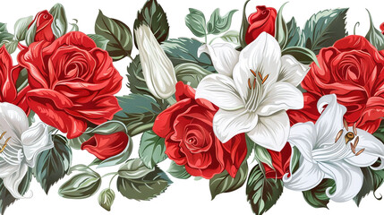bouquet of red roses
