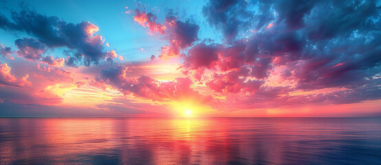 Fototapeta premium Colorful Sky at Sunset