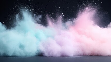 blue sky with clouds, black and colorfull fluffy background, is a truly vibrant , filled with an array of lively colors that express pure joy and excitement. 