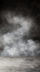 Misty Grey Background: Abstract Smoke and Concrete Texture