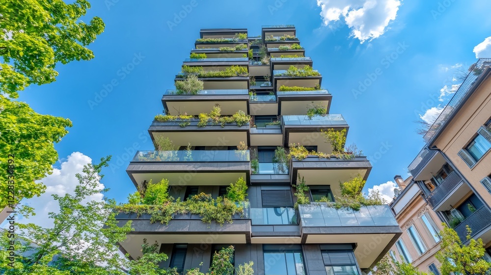 Poster green buildings are designed with environmental responsibility in mind, emphasizing energy efficienc