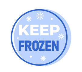 Keep Frozen Icon Design. Vector illustration
