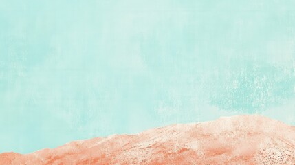 Fototapeta premium Serene landscape with soft pastel mountains under a tranquil blue sky, evoking calmness