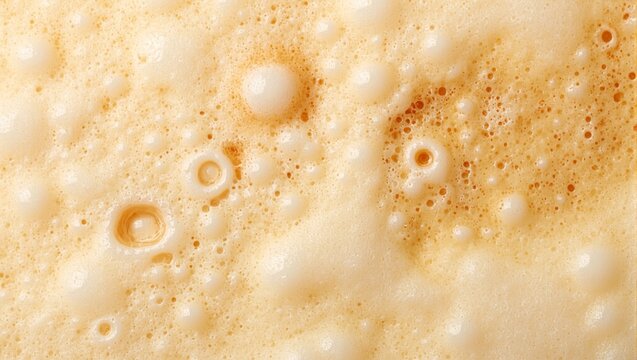 Abstract foam swirls on latte art creating unique patterns   coffee shop vibes