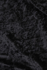 Black velvet material background texture