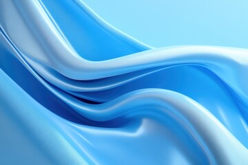 Obraz premium Modern Abstract Blue Artwork with Flowing Lines, Smooth Gradient Waves, and Minimalist Design for Creative Backdrops and Contemporary Inspirations