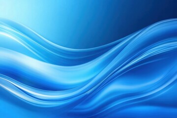 Fototapeta premium Modern Abstract Blue Artwork with Flowing Lines, Smooth Gradient Waves, and Minimalist Design for Creative Backdrops and Contemporary Inspirations