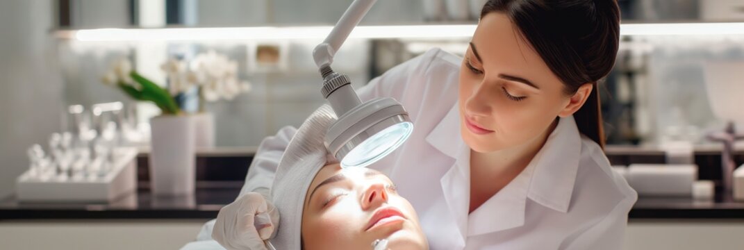 Indulge in a luxurious skincare session with a skilled esthetician at a tranquil spa. Reap the rewards of a revitalizing facial, promoting beauty, relaxation, and overall wellbeing