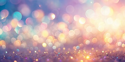 Soft Bright Gradient Background with Bokeh, Abstract Blurred Pastel Colors, Dreamy Backdrop for Design