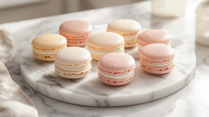 Obraz premium cute and elgant sweet macaroons