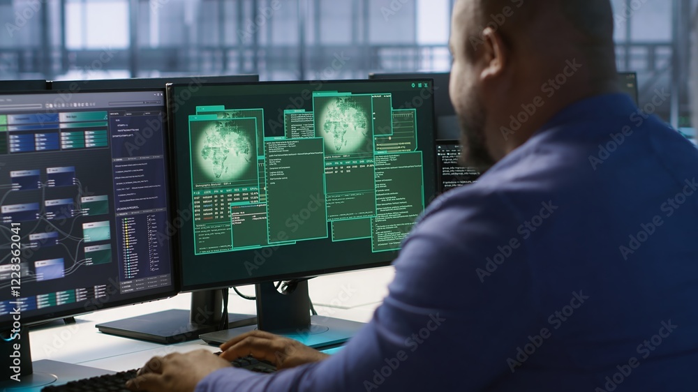 Poster data center engineer assisting in rollout of comprehensive cybersecurity framework, reducing securit