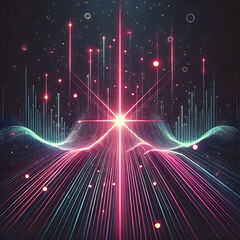 abstract background with stars
