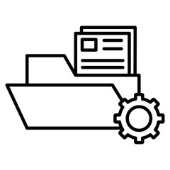 File Managementicon element for design