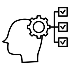 deliverable management icon element for design